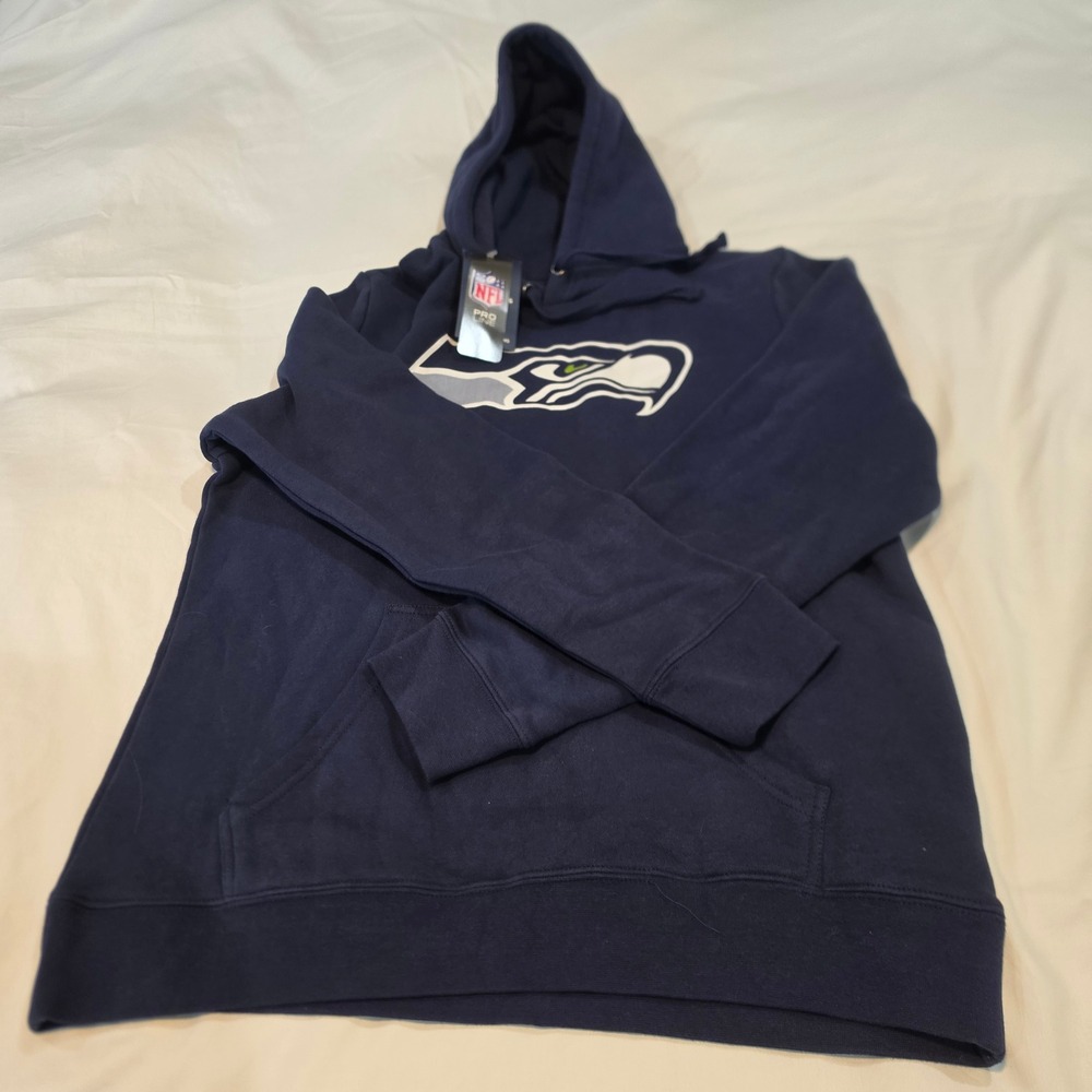 Fanatics Seattle Seahawks Hoodie Mens Large Navy New NFL Pro Line Joseph 3